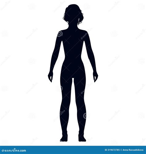 Naked Standing Woman Vector | CartoonDealer.com #22667941