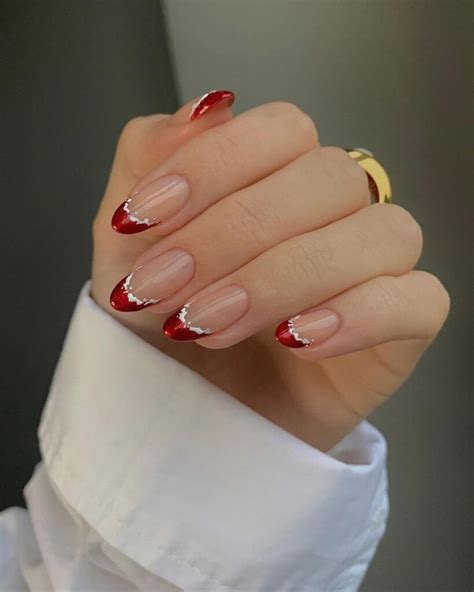 Unhas Com Francesinha Vermelha - Francesinha vermelha: 50 fotos + vídeos para unhas poderosas