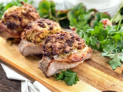 how long to cook stuffed pork chops in air fryer