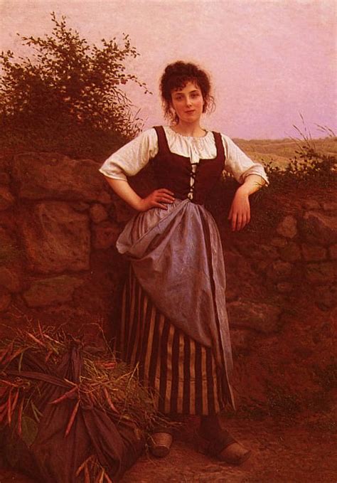 Брюнетка (картина) — Камиль Феликс Беланже