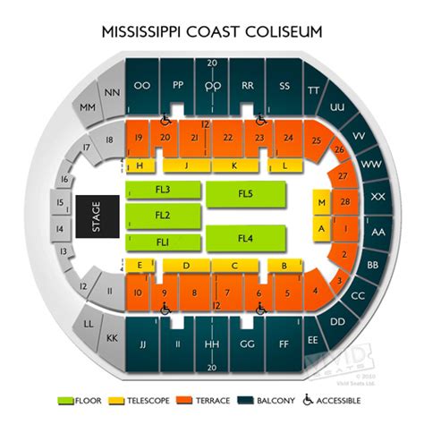 Mississippi Coast Coliseum Seating Chart | Vivid Seats