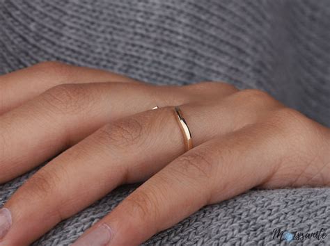 Plain Gold Open Wedding Band Plain Gold Matching Stacking - Etsy