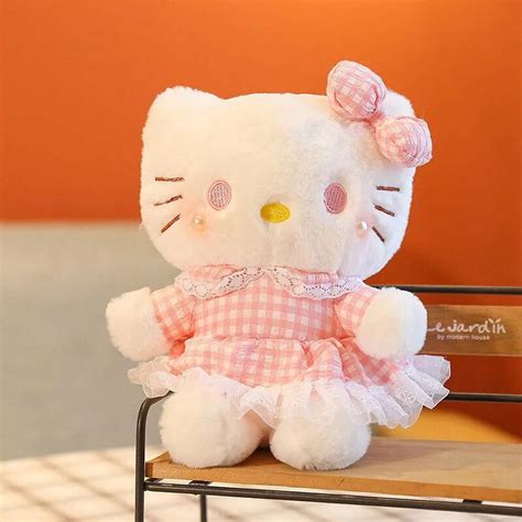 ChunLiang Sanrio Hello Kitty Doll Kitty Doll Cat Plush Toy KT Cloth Stuffed Animal Cat Doll