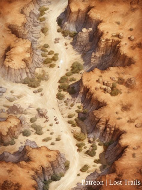 Desert Canyon Battlemap by LostTrailsMaps on DeviantArt