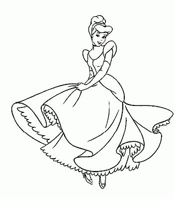 te cuento  cuento dibujos de princesas  colorear