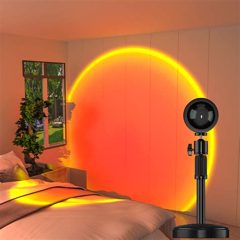 Buy Sunset Lamp, Anivia 360 Degree Rotation Rainbow Projection Lamp, Retractable Night Light ...