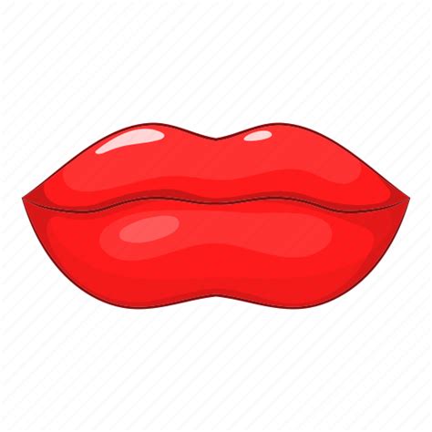 emoticon face lip woman icon