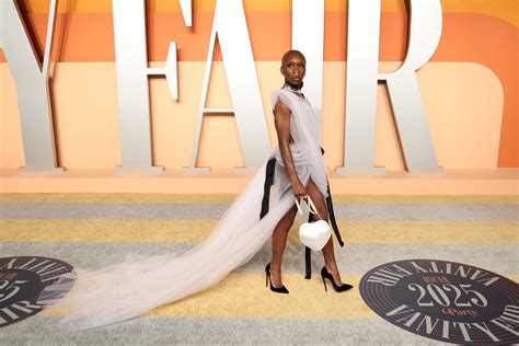 Oscar nominee Cynthia Erivo stuns in tulle gown at Vanity Fair after