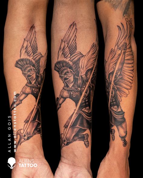 Warrior Angel Tattoo by Allan Gois! | Behance