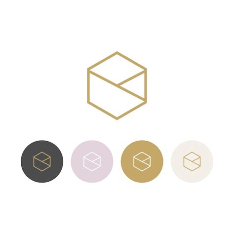 Premium Vector | Geometric line logo illustration