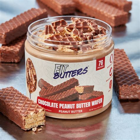 Fit Butters Chocolate Peanut Butter Wafer Peanut Butter