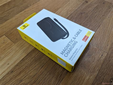 Baseus 10000 mAh power bank with integrated magnet and wireless ...