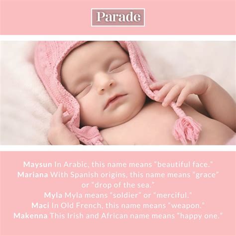250 Girl Names That Start With "M" (with Meanings) - Parade