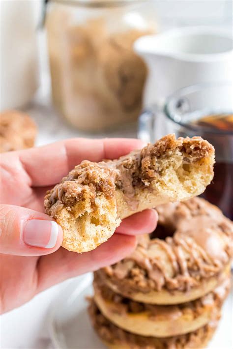 Cinnamon Coffee Cake Donuts - Shugary Sweets