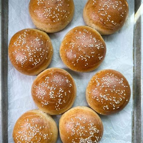 homemade  wheat hamburger bun recipe