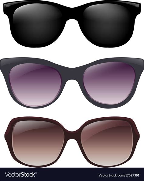 Sunglasses set Royalty Free Vector Image - VectorStock