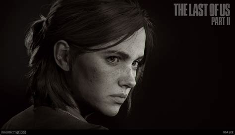 The Last of Us 2, artwork, face, Naughty Dog, video game art, Ellie