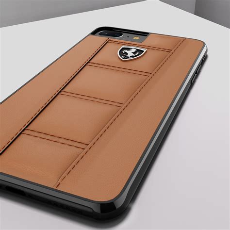 Ferrari ® Apple iPhone 8 Plus Official 458 Double Stitched Dual
