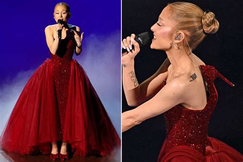 Ariana Grande Channels Dorothy in Ruby Red Pumps During Oscars 2025
