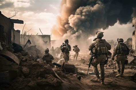 guerra concepto militar luchando escena en guerra cielo fondo