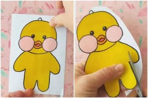 Уточка лалафанф на бумаге и бумага для нарисованной ути ⋆ Подаркоскоп