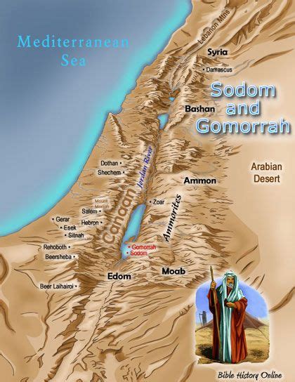 Sodom And Gomorrah Map – Map Of The World