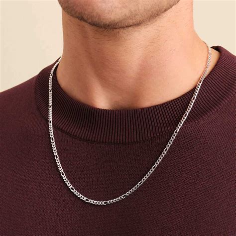 J Figaro Silver Chain For Men – The Silver Essence