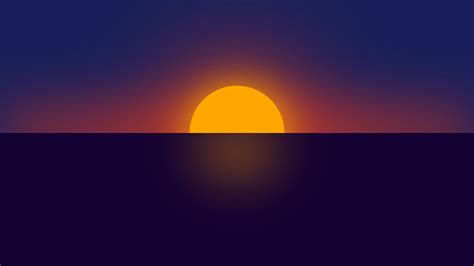 Clear Sunset Minimal 4k Wallpaper,HD Artist Wallpapers,4k Wallpapers ...