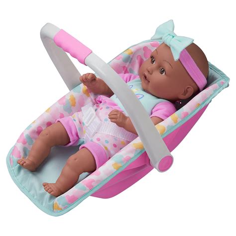 My Sweet Love 13-inch Baby Doll with Carrier and Handle Doll Play Set