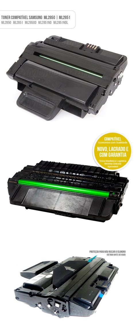 Toner Compatível D2850 para Samsung ML-2850 ML-2851 | Mundoware