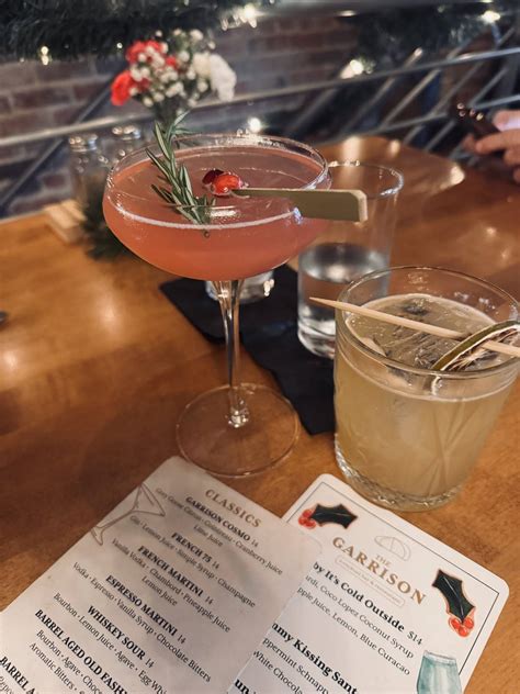 Menu at The Garrison Cocktail Bar & Restaurant, Pineville