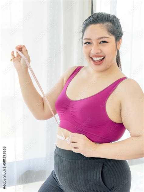 asian fat women fat girl chubby overweight measuring  waist