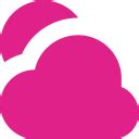 barbie pink cloudy icon  barbie pink weather icons