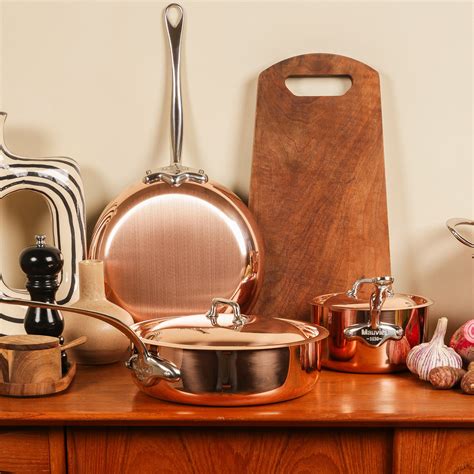 Mauviel Mauviel M'Heritage 150 S Copper Saute Pan With Cast Stainless ...