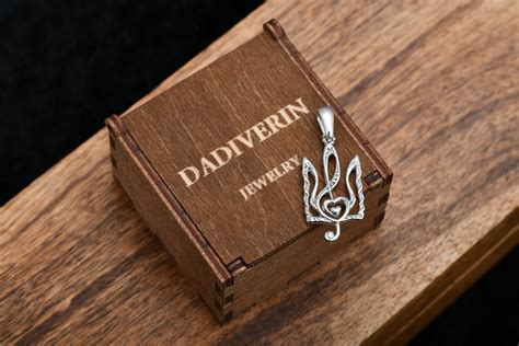 Срібний кулон тризуб разом з скрипковим ключем - Dadiverin Jewelry