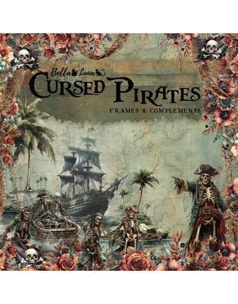 BELLA LUNA CURSED PIRATES FRAMES AND COMPLIMENTS 12x12 COLLECTION PACK