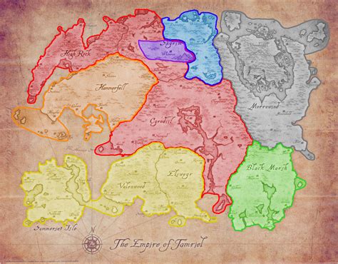 Map Of Tamriel Wallpaper