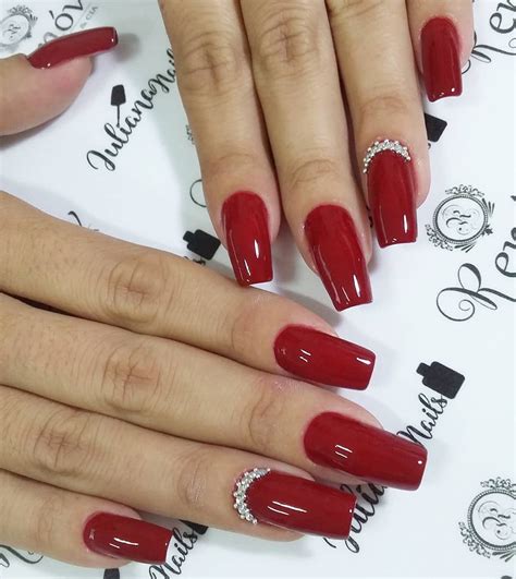 Unha Vermelho Em Gel - Unhas em gel vermelho para você arrasar! | Ponto da Mulher