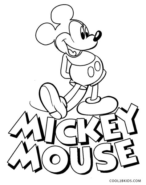 Desenhos de Mickey Mouse para colorir - Páginas para impressão grátis
