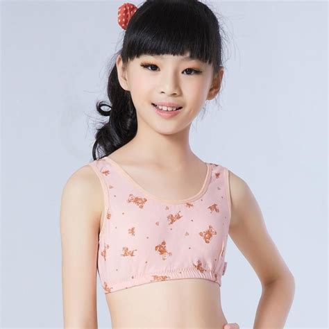 Wholesale Bras For Kids Girl Cute Print Bra 100% Cotton Vest 10 15 ...