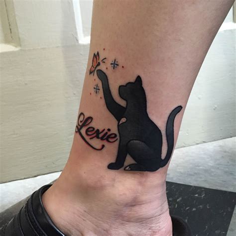 memorial cat tattoo