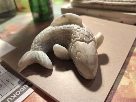 Ive been carving animals out of soap stone since 2 years. This is my ...