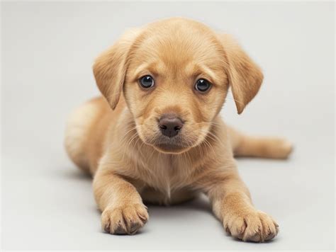 Premium Photo | A small dog with a white background