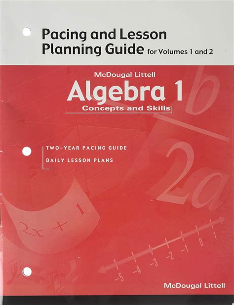 Algebra 1: Concepts and Skills: Pacing and Lesson Planning Guide ...