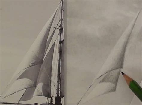 sailboat pencil drawing   draw sailing boat  simple colored