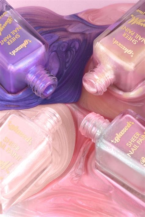 Glazed Sheer Iridescent Pink Nail Polish | So Blissful