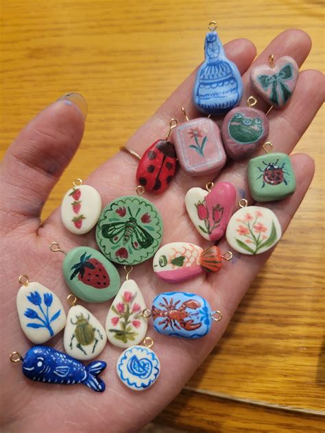 Handmade Clay-charm Necklaces - Etsy