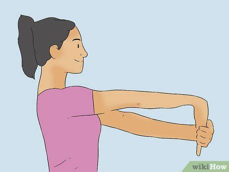 simple ways  stretch  arms wikihow fitness
