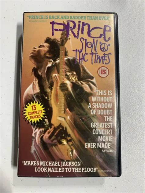 PRINCE - SIGN "O" The Times - Uk Vhs Video Pal £5.50 - PicClick UK
