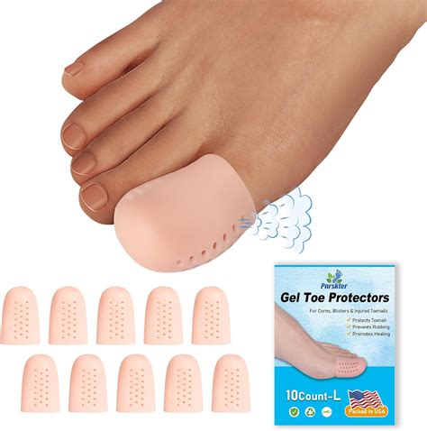 Big Toe Protectors, (10PCS) Breathable Toe Cap, Gel Toe Sleeves, Toe